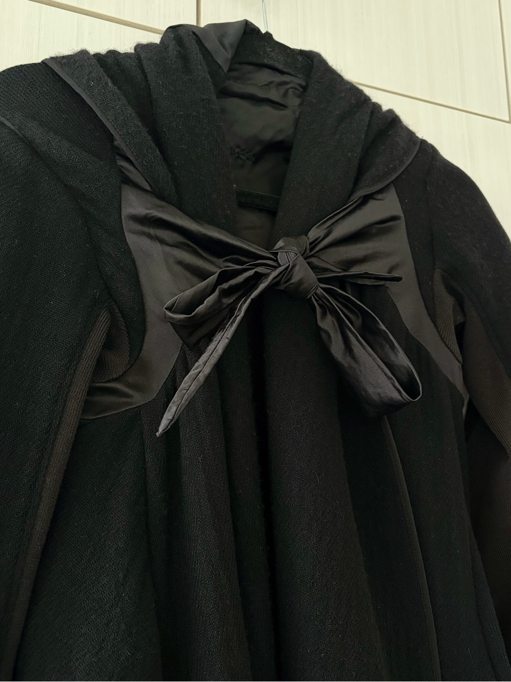 Rick Owens Cashmere Coat Cardigan Tie Front Knit - Picture 3 of 7